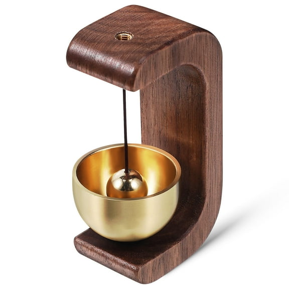 TEHAUX 1Pack Wooden Door Chime Copper Wood Business Door Entry Chime For Home