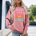 thumbnail image 2 of WEAIXIMIUNG Sweat-Shirt pour Femmes Zip Up Sweat-Shirt Surdimensionné Col Rond Manches Longues Pull, 2 of 4