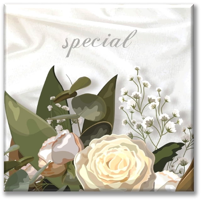 Cuadro Canva Pixtreats listo para Colgar tipo galería Ramo de Flores 100X100 cm