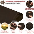 thumbnail image 3 of European Leather Work 5-6 oz. 2-2.4mm Vegetable Tanned Leather Pre-Cut Size: 12x12x2 - Dark Brown - Natural Shrunken Grain Cowhide Craftsmen Grade Quality for Tooling, Carving, Engraving, Molding, 3 of 8