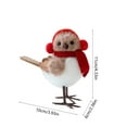 thumbnail image 3 of Savings Week karymi Christmas Foam Bird Ornaments 5.91x3.94-Inch Red Scarf Hat Decoration with Clip for Tree Branches Indoor Outdoor Decor Christmas Party Supplies Summer Savings Wholesale, 3 of 6