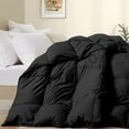 thumbnail image 2 of Bedding Comforter Cal King Size, Duvet Insert, Quilted Comforter with Corner Tabs, All Season Lightweight Quilt, Down Alternative Hotel Comforter Cal King Size 96X102 Black, 2 of 7
