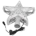 thumbnail image 1 of Lampe de Projection de Flocon de Neige Rotatif de Projecteur d'Arbre de Noël LED Nous 120V Argent, 1 of 8