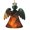 Angel Shape, variant on Werewolf Night Cool Art Wooden Christmas Ornament Angel Shape,Xmas Tree Hanging Decoration 6 PCS