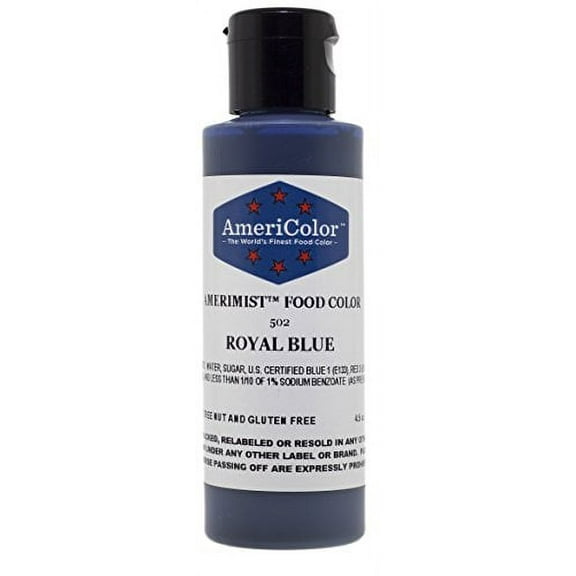 AmeriColor AmeriMist Royal Blue, 4.5 Ounce, Airbrush Food Color