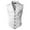 White, variant on Men's Fashion Court Style Suit Vest Sleeveless Jacket for Formal and Casual Wear