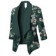 thumbnail image 2 of Sacos y Chaquetas de traje Chaqueta de traje de trabajo de solapa informal con estampado elegante de manga larga para mujer, abrigo, prendas de vestir, ropa informal,temperamento blazer(Verde， 4XL), 2 of 3