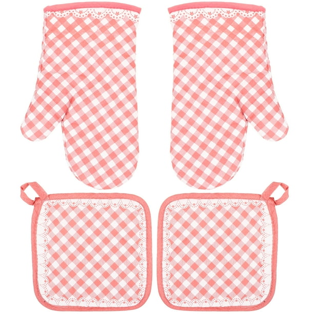 2 juegos de guantes protectores para el hogar, resistentes al calor, para cocina y repostería.