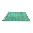 thumbnail image 2 of Ahgly Company Machine Washable Indoor Rectangle Persian Turquoise Blue Traditional Area Rugs, 5' x 7', 2 of 4