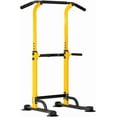 thumbnail image 2 of XiHuaZhaoChen Power Tower Pull Up Dip Station Multi-Function Fitness Equipment for Strength Training Adjustable Height Dip Stand for Home Gym.Yellow, 2 of 11