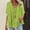 Green, variant on Women'S Tops Crew Neck Refreshing Elbow-Length Orange Tops Retro Vintage Solid Women'S Shirts