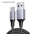thumbnail image 3 of USB TypeC Fast Charging Cable Flat TPE Wire 60W Powerful Support Fast Data Transmission Type C Cord Short Line, 3 of 4