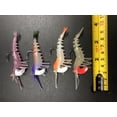 thumbnail image 4 of 4 Piece Set 12g 70mm Mojo Tackle Co. Artificial Shrimp Lures ASSORTED COLORS, 4 of 6