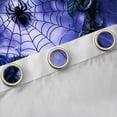thumbnail image 5 of Feelyou 3D Spider Animal Black Out Curtains, Blue Romantic Rose Floral Curtains Pack of 2 (42x63 Each), Happy Valentine's Day Bedroom Curtains, Black Out Curtains Decor, 5 of 7