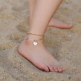 thumbnail image 4 of Ankle Bracelets for Women Initial Anklet, Initial A-Z Mariner Chain Ankle Bracelets With Initials Cute Summer Anklets Gold Anklets Bracelets for Women Jewelry Gifts, 4 of 7