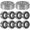 thumbnail image 1 of SHOWERORO 10Ud Rodamientos Pequeños De Bolas Con Protección Contra Agua En Acero Y ABS Color Plata, 1 of 6