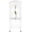 White Style2, variant on Large Bird Cage, Movable Bird Flight Cages with Wheels 4 Feed Windows Slide-Out Tray, Panorama Bird Aviary 18.11x18.11x49.21in for Parrot, Parakeets, Budgerigars(White )