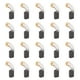 thumbnail image 1 of Escobillas de carbón para taladro eléctrico, 20 piezas de escobillas de carbón para motor, escobillas de carbón para motor de repuesto, las mejores de su clase, 1 of 9