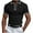 Black, variant on hoksml Mens Collared Shirts Short Sleeve Fitness Sporty Polos Shirt Fashionable Lapel Casual Loose Solid Color Button Top/Shirt Summer Comfortable Breathable Golf Shirts
