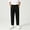 Black, variant on ITSAME Boys School Uniform Pants Flat Front Elastic Waist Straight Leg Kids Dress Pants with Pockets Dark Gray Size 11