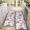 thumbnail image 4 of Kitchen Rugs Sets Of 2,Pioneer Flower Floral Print Pattern Anti Fatigue Kitchen Mat Rugs Non Slip Washable,Decorative Kitchen Floor Mats for Kitchen,Sink,Laundry,17"x47"+17"x47", 4 of 5