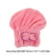thumbnail image 3 of Gorro de secado de microfibra para el cabello con lazo para la cabeza, regalo para mujer, color rosa, 3 of 6