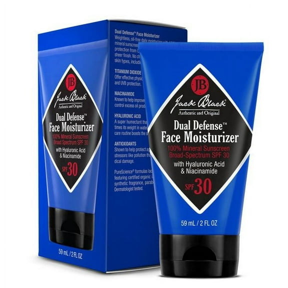 Jack Black Dual Defense Face Moisturizer Spf 30, 2oz.
