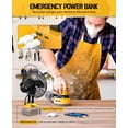 thumbnail image 2 of Ventilador de piso Ecarke de 7 pulgadas, 20 W, 3500 RPM con puerto de carga USB, 2 of 7