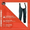 thumbnail image 4 of Daniel Smart Motorcycle Leather Chaps – All Season Unisex Biker Pant with Customizable fit and Carry Pockets, 4 of 7