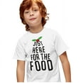 thumbnail image 2 of Just Here for the Christmas Food Unisex Youth T Shirt, 2 of 5