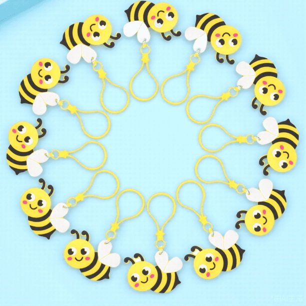 Moluckfu 24Ud Llaveros Abeja Estéticos Resistentes Para Colgar En Llaves O Cartera
