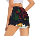 thumbnail image 3 of Sigee Merry Christmas Elk for Women's Athletic Shorts High Waisted Running Shorts Pocket Sporty Short Gym Elastic Workout ShortsMedium, 3 of 9