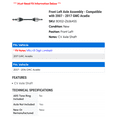 thumbnail image 2 of Front Left Axle Assembly - Compatible with 2007 - 2017 GMC Acadia 2008 2009 2010 2011 2012 2013 2014 2015 2016, 2 of 2