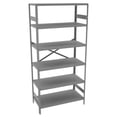 thumbnail image 3 of Metal Shelving Unit, 24"D x 36"W x 75"H, 6 Shelves, Carbon Steel, 3 of 3