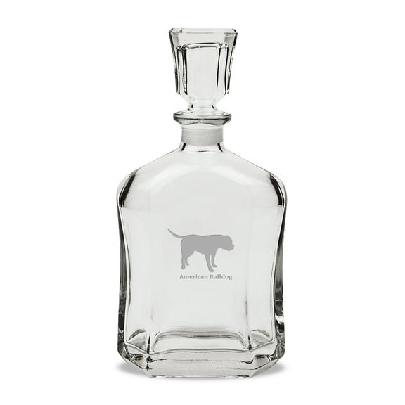 American Bulldog 23.75 oz Classic Whiskey Decanter