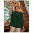 thumbnail image 3 of Pull-over à Manches Longues Bouffant Solide pour Femmes, 3 of 6