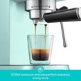 thumbnail image 6 of CASABREWS CM5418 Espresso Machine, 20-Bar Coffee Maker with PID Temperature Control, Pressure Gauge, Pre-Infusion, Steam Wand & Stainless Steel Design, Pastel Green, 6 of 9