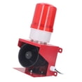 thumbnail image 4 of Alarma de sirena industrial para exteriores, 115 dB, sonido, luz, bocina, impermeable, luz estroboscópica de emergencia, 12 V CC, 4 of 14