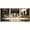 NATURAL, variant on wall26 - Last Supper Leonardo Da Vinci - Framed Canvas Art Wall Art - 16"x24"x3 Black
