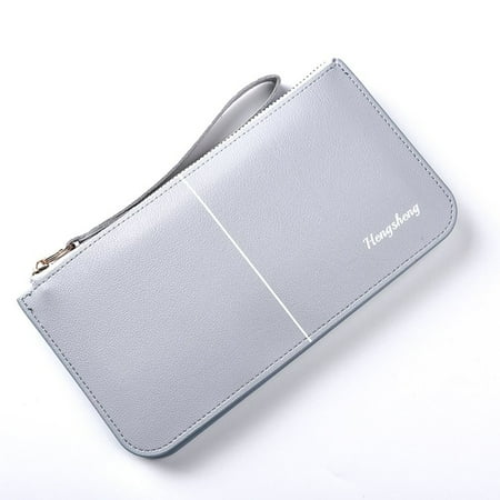 Flap Tote Handbag - Fashion Woman Lady Handbag Zipper Tote Wrist Strap Flap Bag PU Leather Small Clutch Wallet Purse Card Holder Mobile Phone Bag