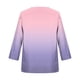 thumbnail image 4 of Xuyuer Women's Holiday Floral Print V-Neck 3/4 Sleeve Casual Loose Shirt, 4 of 5