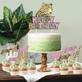 thumbnail image 3 of Jungle Animals Cheetah Birthday Decoration Cake Topper, by Jollyboom (24 Count), 3 of 5