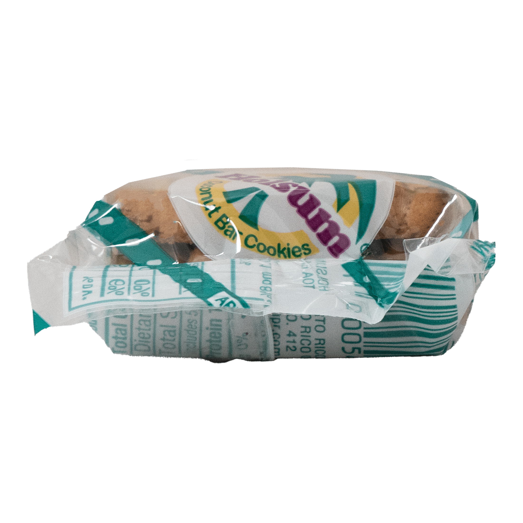 Holsum Baked Coconut Flavor Crunchy Cookie, 2.4 oz, 6 Count, Single Snack