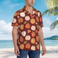 thumbnail image 3 of Sigee Happy Thanksgiving Day for Men’s Casual Beach Summer Shirts Funky Hawaiian Shirt for Men Hawaiian Shirts,3X-Large, 3 of 7