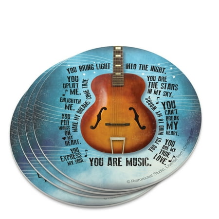 

Guitar You Are Music Novelty Coaster Set