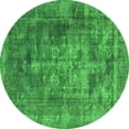 thumbnail image 1 of Ahgly Company Indoor Round Oriental Green Industrial Area Rugs, 8' Round, 1 of 4