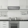 thumbnail image 6 of Hauslane Chef Series 30" B018 Convertible Under Cabinet Range Hood 120 Volts Minimalist 3-Way Venting 250 CFM Aluminum Filters LED in White, 6 of 8