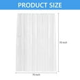 thumbnail image 2 of Tripumer Clear Shower Curtain 70 x 70 inch Plastic Shower Liner Waterproof Fabric for Bathroom, 2 of 7