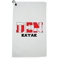 thumbnail image 1 of Denmark Kayak - Olympic Games - Rio - Flag Golf Towel with Carabiner Clip, 1 of 5