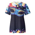 thumbnail image 4 of PMUYBHF T-Shirt à Manches Courtes Imprimé pour Femmes Printemps Été 2162 TG, 4 of 5